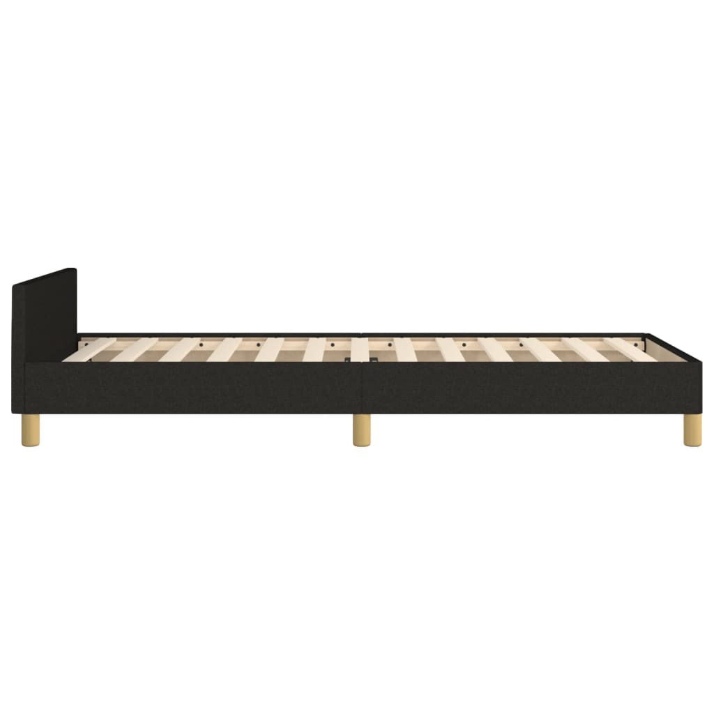 Vidaxl Rama Łóżka Bez Materaca Czarna 80X200 Cm Tkanina
