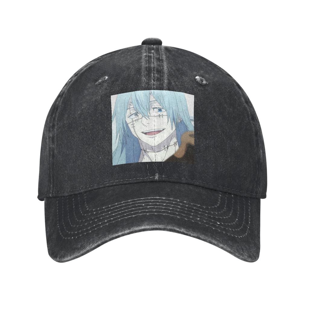 Jujutsu Kaisen Mahito Anime Denim Fabric Cap Casual Baseball Caps Adjustable Hat Summer Unisex Baseball Hats