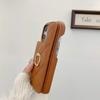Leather Ring Wallet with Card Holder Phone Case for IPhone 15 14 11 Pro Max 13 12 Mini X XR XS Max 8 7 Plus Shockproof Cover
