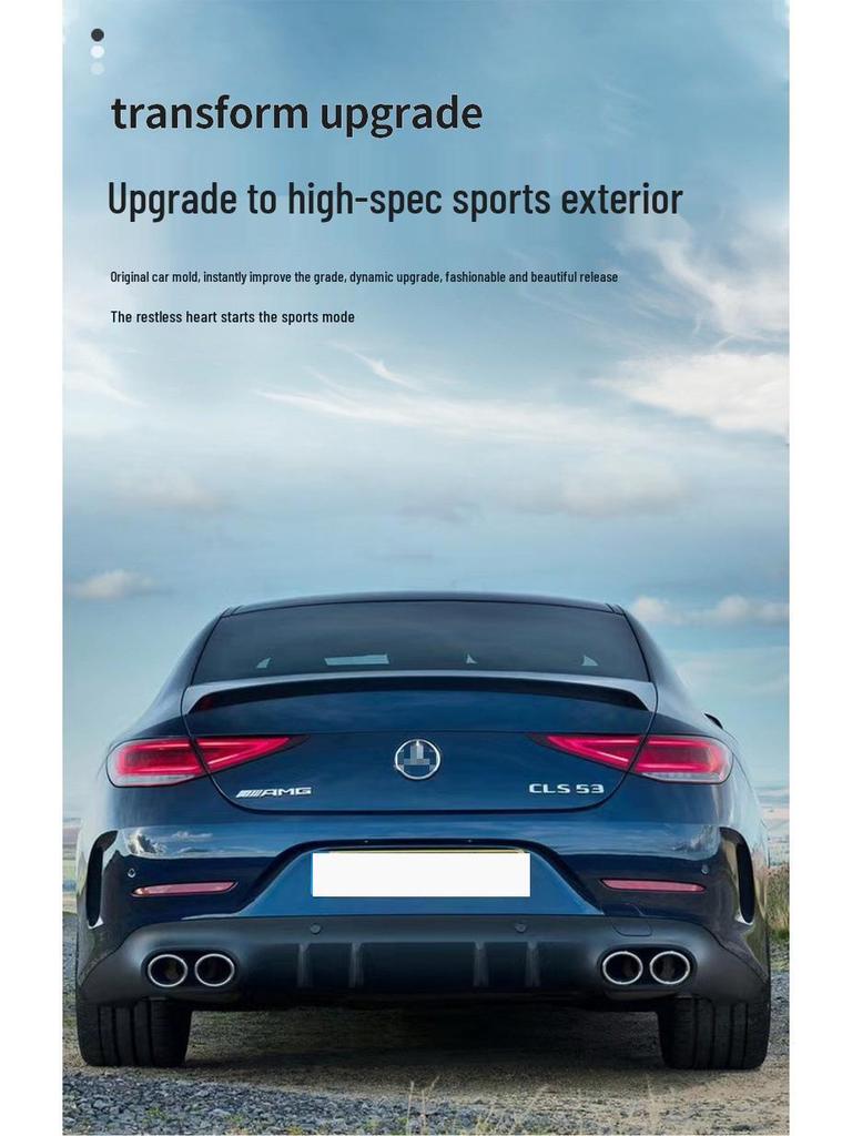 19-21 Mercedes-Benz CLS260/300/350 AMG CLS53 Rear Lip Quad Exhaust Tips