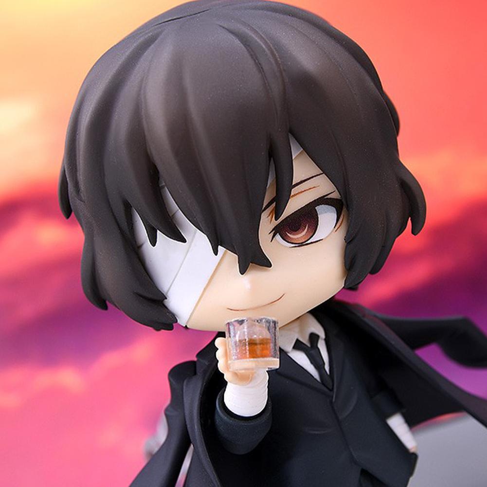 Anime BSD Figure Mafia Dazai Osamu Action Figures Dazai Osamu Look Up Figures PVC Models Dazai Osamu Figurine Gifts Toys 10CM