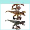 Realistic Pvc Jurassic Dinosaur Model Toy Featuring T-rex Stepping On Triceratops