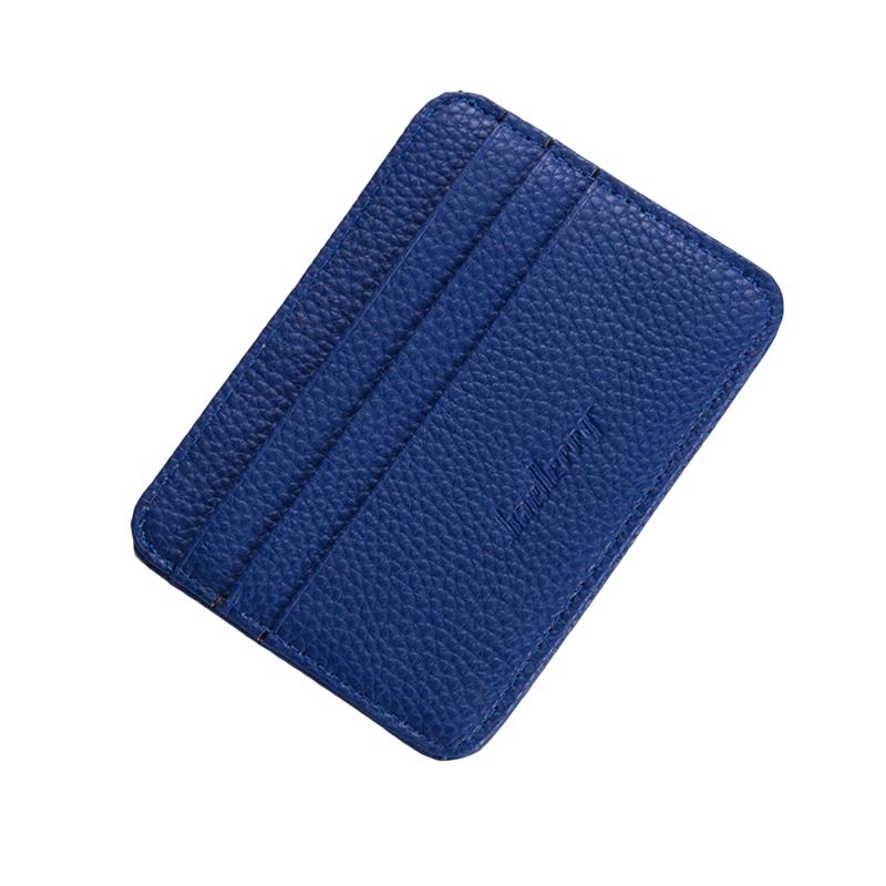 Ultrathin Mini Card Holder Pu Solid Color Simple Wallets Men Purse Multi-Cards Credit Card Coin Short Purse For Male