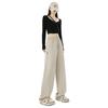 2025 Women's Spring/Autumn Straight Leg Loose Sweatpants - Pear-Shaped, Wide-Leg Casual Banana Pants.