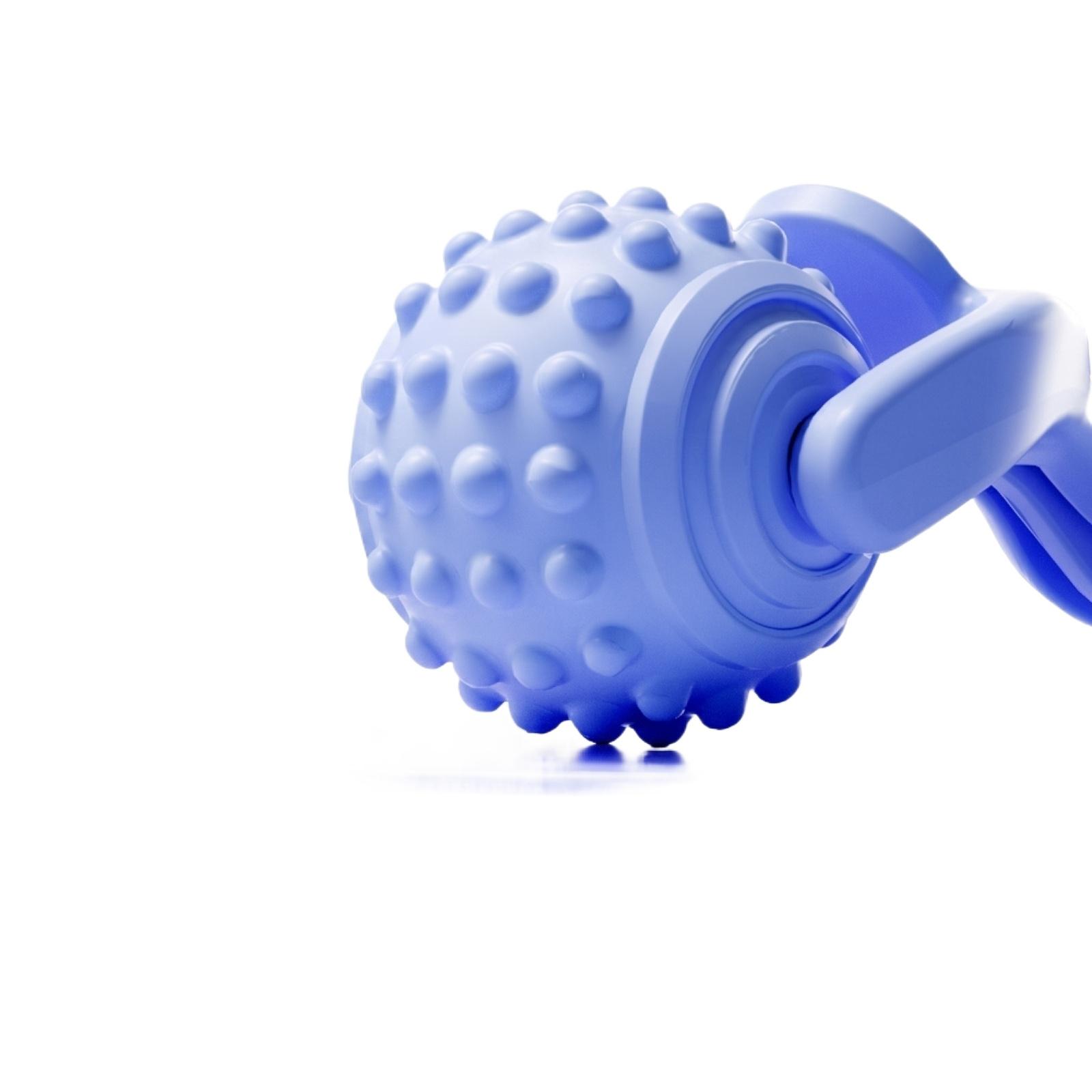 

Muscle Roller Massage Stick with Textured Knobs for Full Body Muscle Relaxation and Deep Tissue Massage for Legs Arms Neck and Feet one size синій