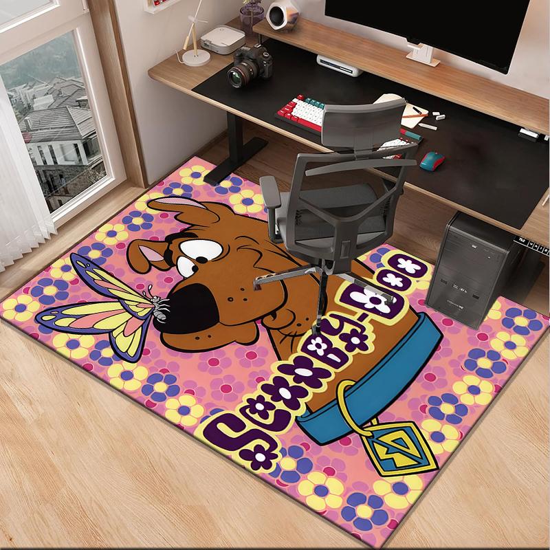 Scoo-dog Mystery Night Office Rug Chair Mat, Game Carpet, Suitable for Front Door, Bedroom, Living Room, Desk, Holiday Gift