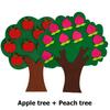 4 Styles Available Fruit Tree Puzzle Felt Children Early Education Toys Kindergarten Color Number Fruit Cognitive Teaching Aids