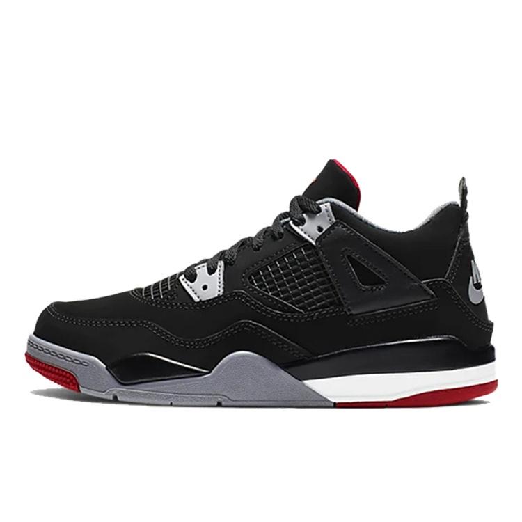 (PS) Air Jordan 4 Retro OG Bred 2019 Kids BQ7669-060 EU 33.5
