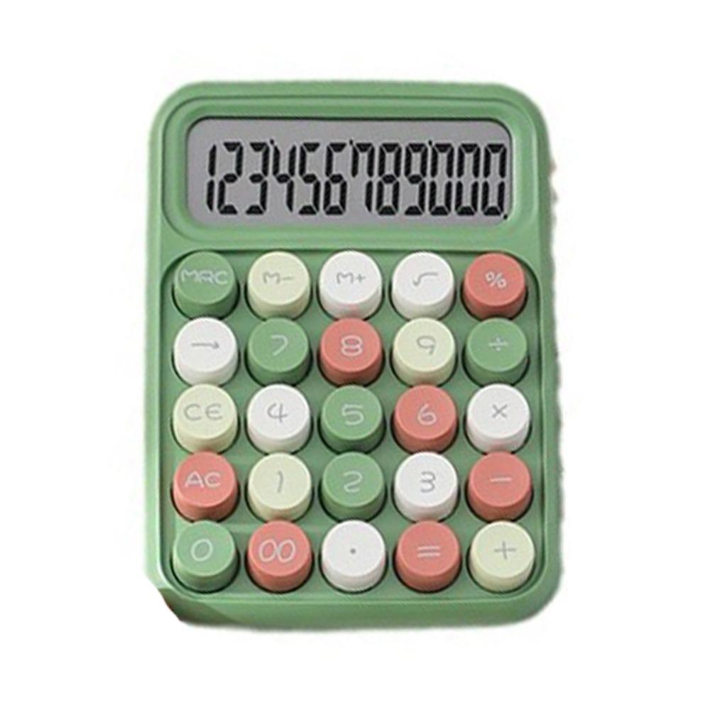 

12 Digits Arithmetic Calculator Big Button Scientific Calculator Student Stationery зелёный