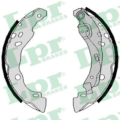 Lpr Brake Shoes Kit, Drum Brakes 08630 Rozmiar 002