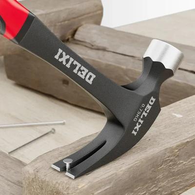 Drop Forged High Carbon Steel Claw Hammer One Piece Woodworking Handle with Soft Grip All Steel Shaft Manual Tools