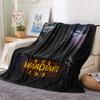 1pz Coperta in Flanella con Stampa Warcraft, Alta qualità Confortevole per Tutte le Stagioni, Decorazione per la Casa, Calore e Comfort, Perfetta per Regali di Natale