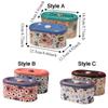 2PCS/SET European Style Tinplate Storage Box Large Capacity Candy Cookie Box Gift Boxes  Living Room