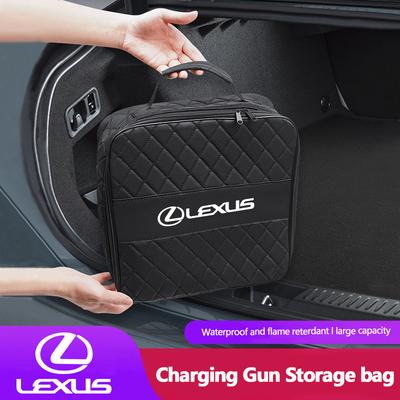 Electric Car Charging Gun Storage Carry Bag Handbag Organizer For F SPORT ES RX NX LS UX LM LX GX LC RZ IS CT GS RC HS SC