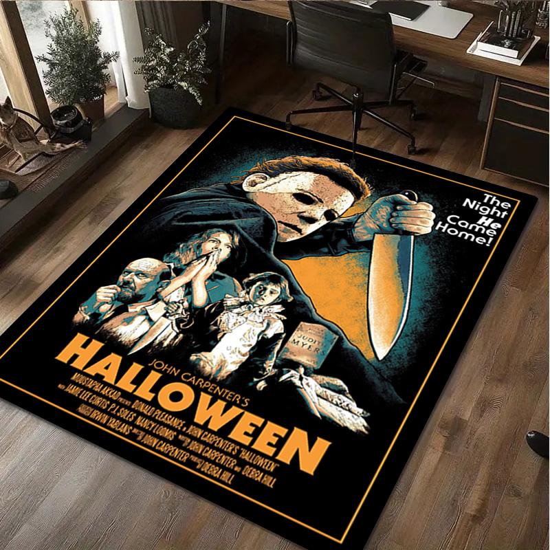 1Pc Halloween Print Rug - home decoration Carpet For Living Room Bedroom Flooring Computer Chair Area Rug