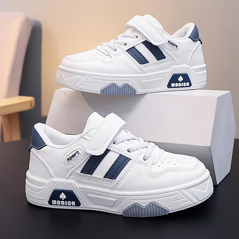 Boys' Shoes, New Spring and Autumn Models, Autumn Leather Children's White Sneakers, Girls' Board Shoes, Children's Sports Shoes