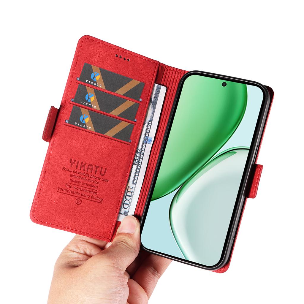 For Honor Magic8 Lite 5G/X9d 5G/X70 5G Leather Case YIKATU YK-005 Skin-touch Feeling Wallet Phone Cover