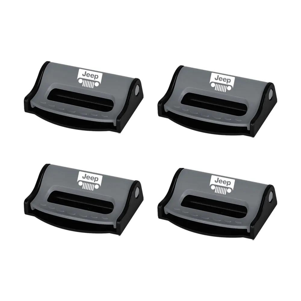 For Jeep Car Safety Seatbelt Stopper Buckle Auto Seat Belt Limit Stop Clip For Jeep Grand Cherokee Wrangler JK Gladiator Comp