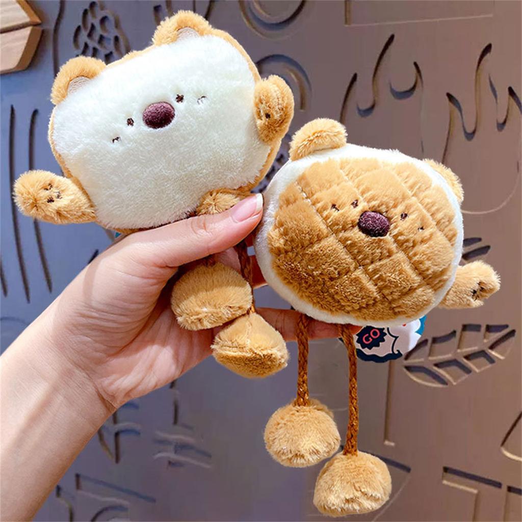Fashionable Bread Pendant Keychain Cartoon Keyring Gift for Girls Perfect for Daily Use