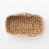 MUJI Oval Basket with Width 37 X Depth X Height Water 12057789 Handles, Small, 18.5 16cm, Hyacinth,
