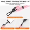 2Pcs/Set For DJI Osmo Pocket 3 Dual Buckle Design Adjustable Crossbody Strap with Wrist Lanyard