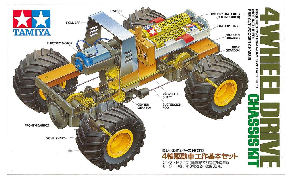 Tamiya Fun Craft Series 4WD Car Craft Basic Set No.113 (70113)