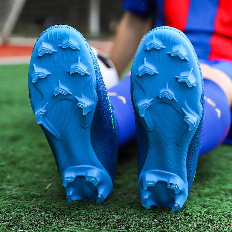 Men's/Women's Waterproof Wear-Resistant Football Boots Anti-Slip Sports Artificial Turf Outdoor Football Training Shoes