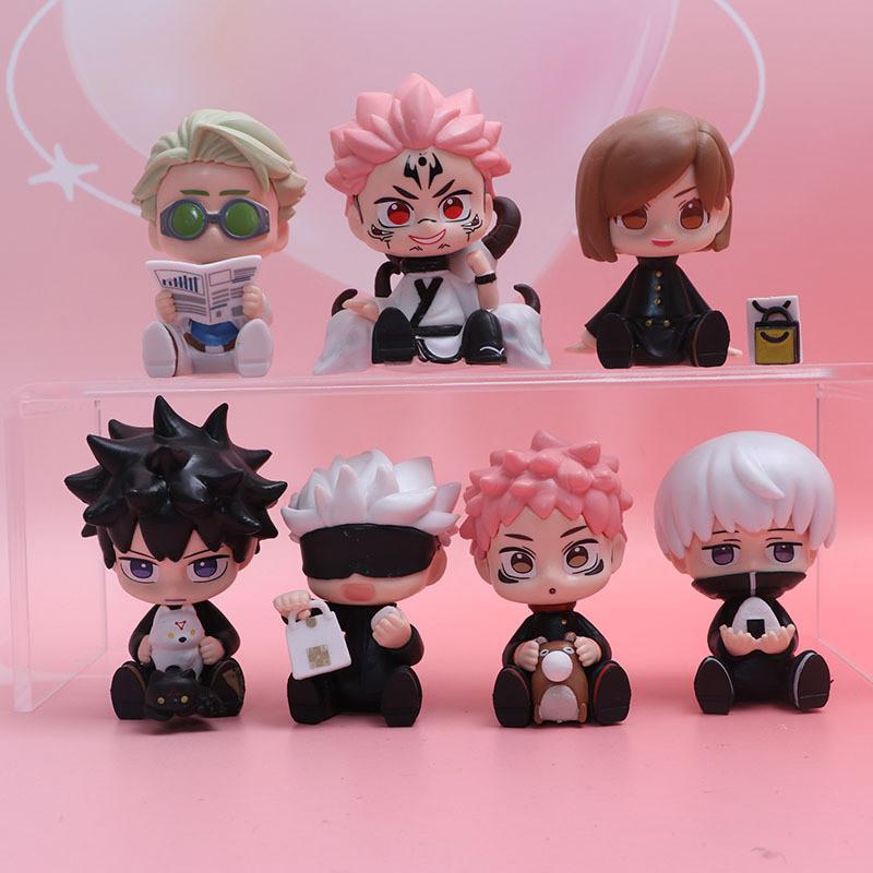 

Jujutsu Kaisen Pvc Figurine Set With Display Stand For Collectors And Fans