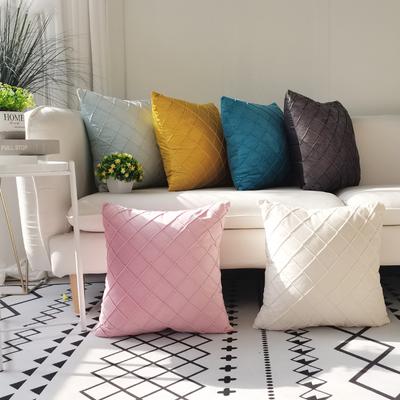 New Simple Velvet Rhombus Pillow Light Luxury Bedside Sofa Cushion Dutch Velvet Embroidered Cushion