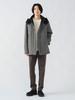 Beams Heart Quilted Down Hoodie Stand 42190015286 Men's Coat, Gray, XL,