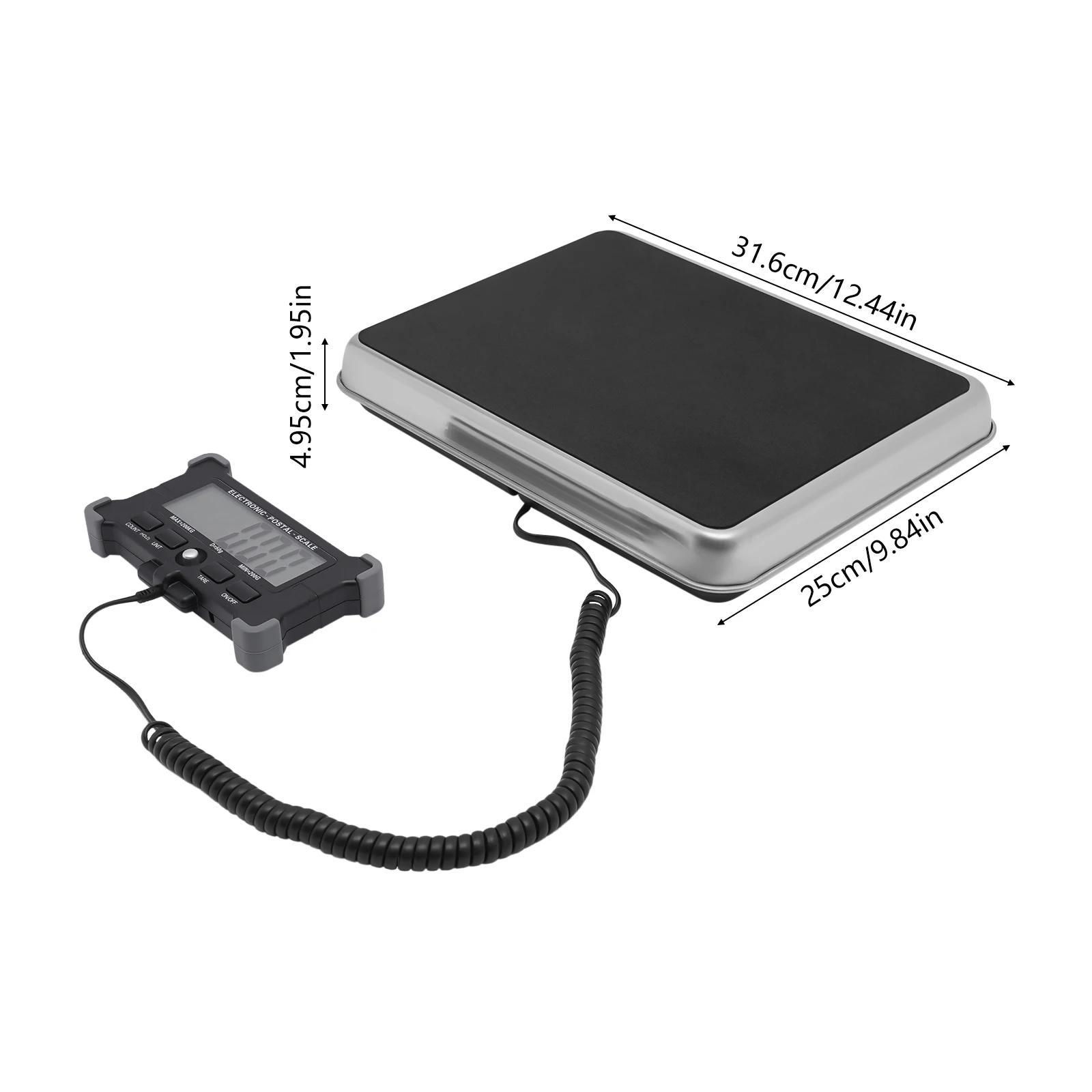 

Надійна поштова вага для пакунків 440 фунтів, Ваги для пошти, Ваги з РК-дисплеєм, для Бізнесу, Багажу та Складів чорний