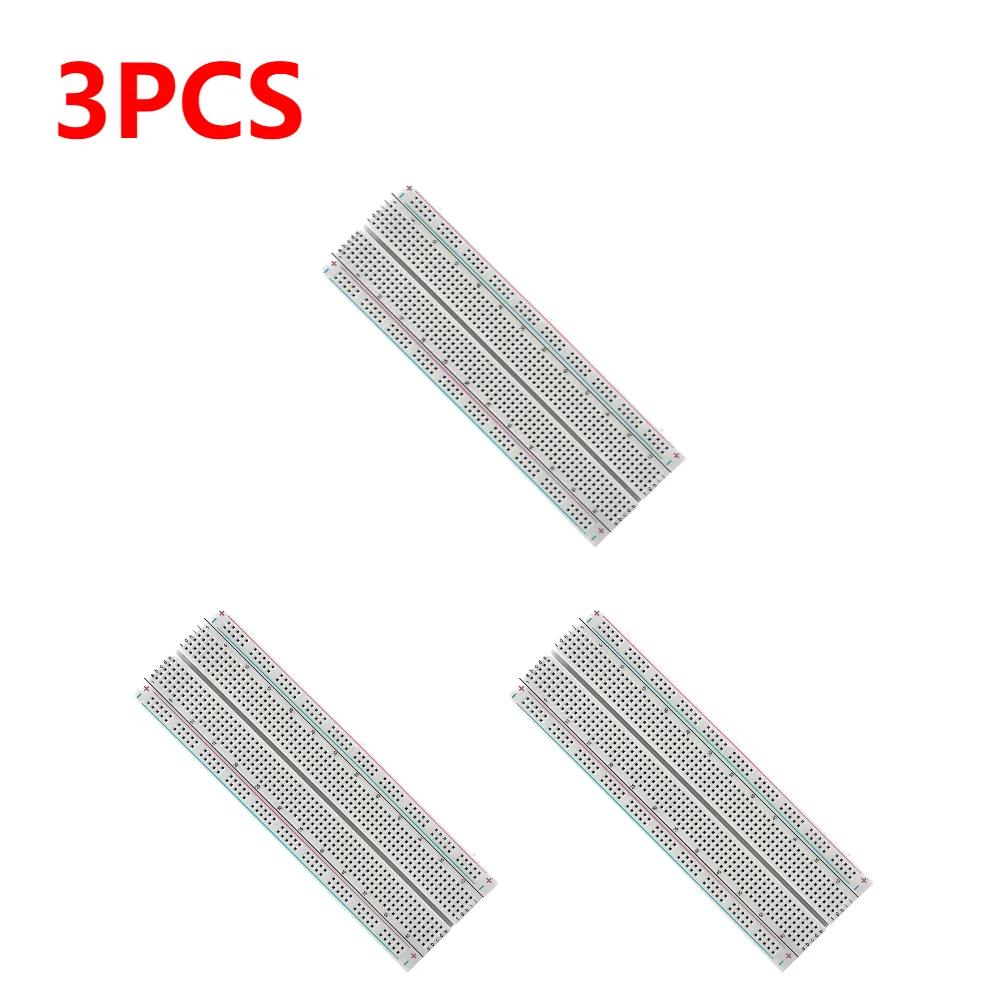 Breadboard 830 Point Circuit Boards Solderless Universal Experiment Boards Spliceable for Circuit Assembly and Commissioning