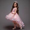 Colorful Princess Puffy Wedding Dress for Girls with Train