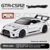 1/32 Scale Skyline Nissan GTR-CSR2 Alloy Sports Car Diecast Metal Model Sound & Light Toy Collect Display Ornament  Gift for Boys