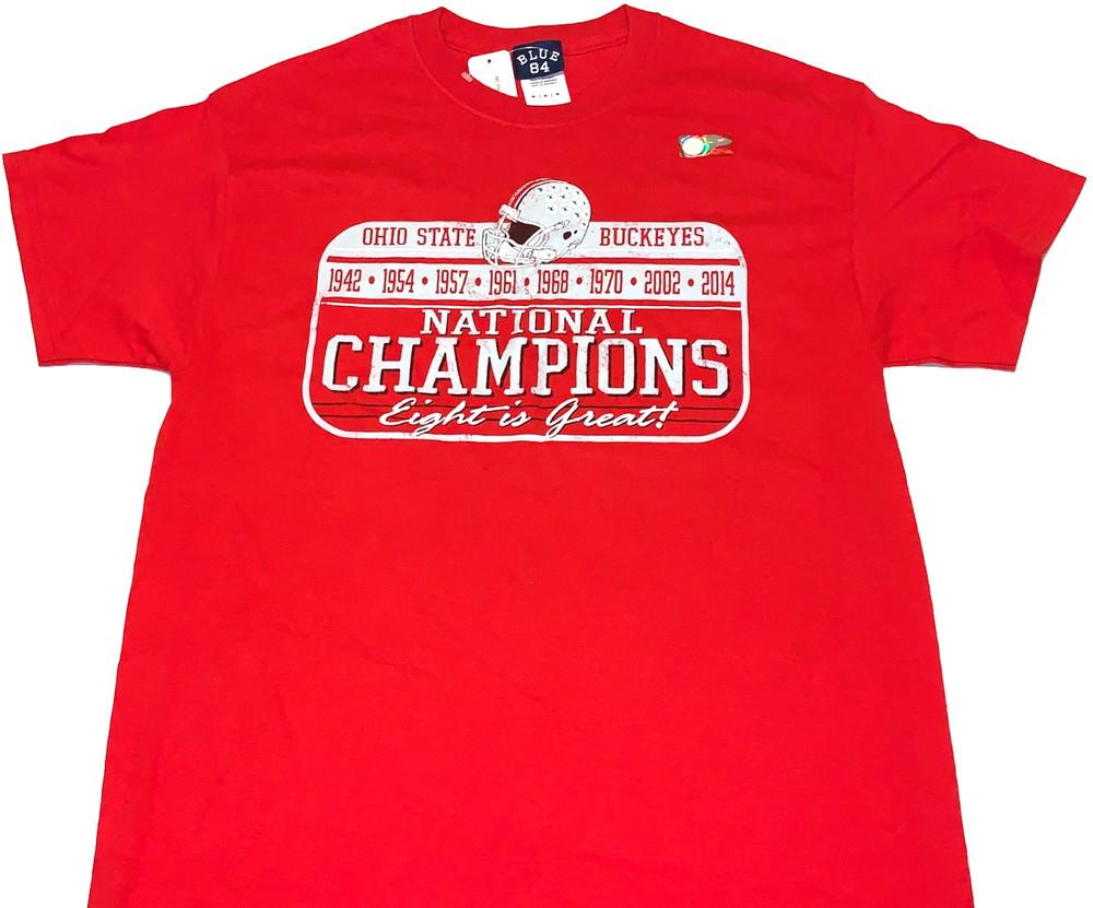 Rare Vintage 2014 Ohio State Buckeyes Football Champions T-Shirt New! NWT MEDIUM Unisex T-Shirt L
