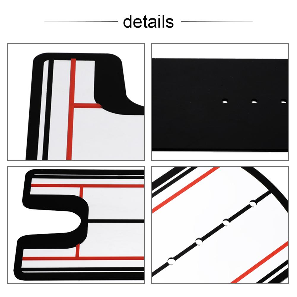 Golf Putting Training Aid Alignment Mirror Rail Practice Putting Corrector