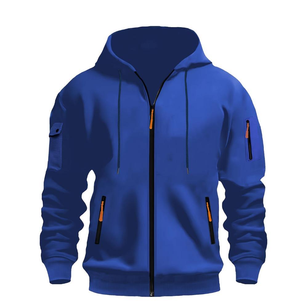New Men's Hoodie Quarter Zip Hoodies Pocket Sports&Outdoor Streetwear Cool Casual Spring Fall Clothing Hoodies Sweatshirts