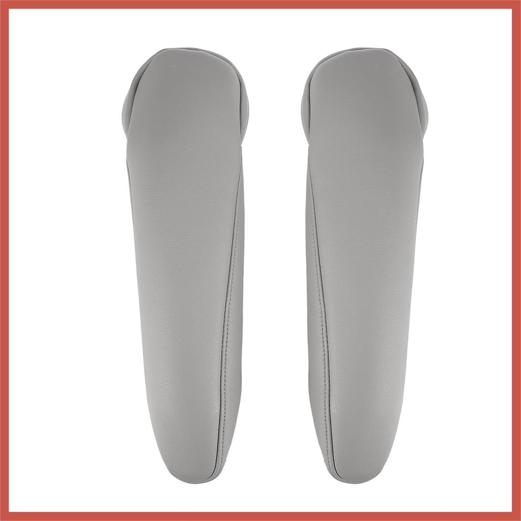 ACROPIX 1 Pair Car Front Seat Armrest Cover Replacement Microfiber Leather Gray for Toyota Sienna 2011-2017 Car Parts