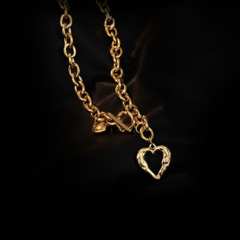 316L Stainless Steel Necklace Sexy Love Heart Clavicle Chain Multifunctional Women's Necklace Jewelry Gift