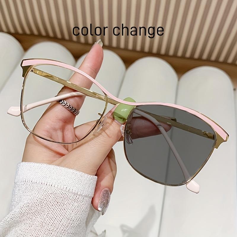 Trendy Blue Light Blocking Glasses For Women Fashionable High End Anti Radiation Eyewear With One Piece Beam Frame