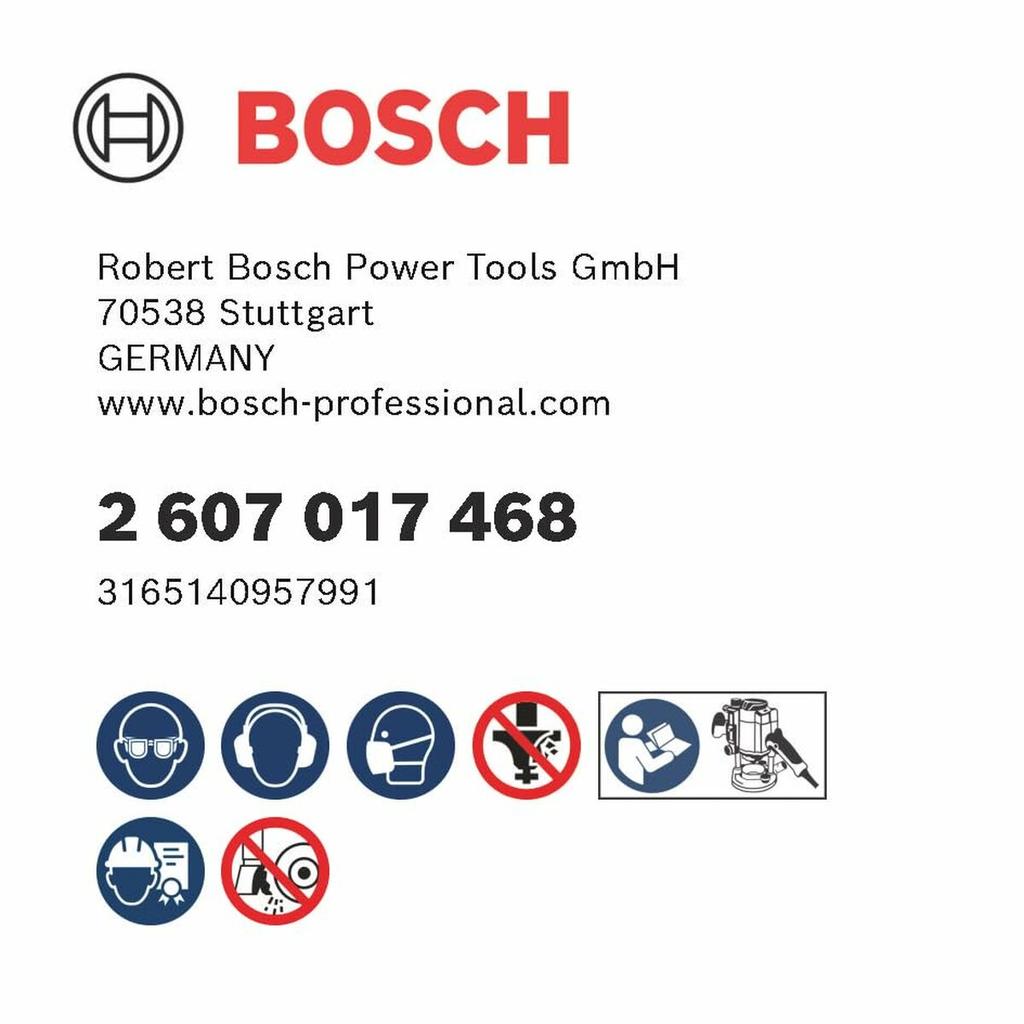 Multipurpose Router Bit Set BOSCH 6 Mm 6 Pieces
