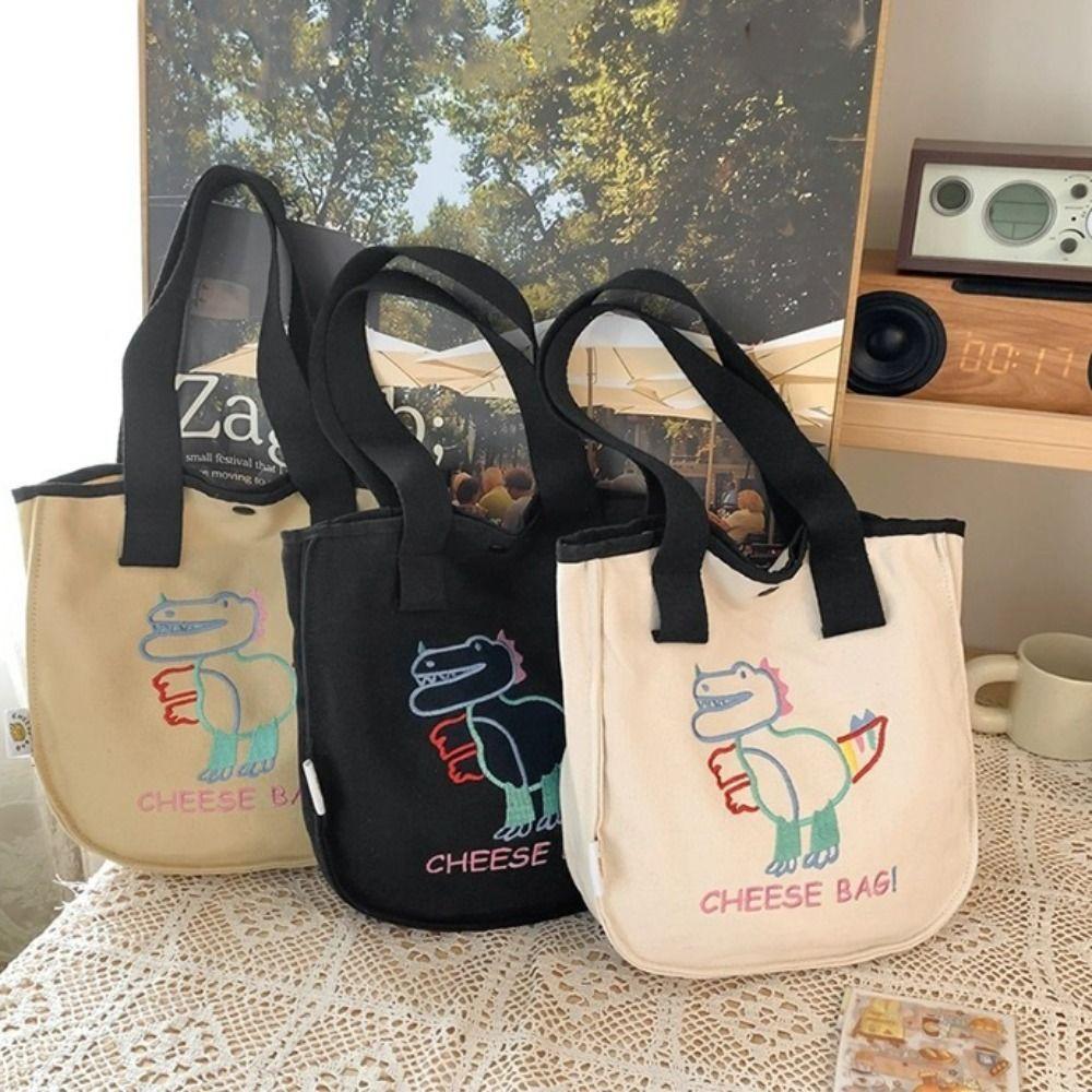 

Embroidery Canvas Bag Canvas Tote Cute Hadnbag