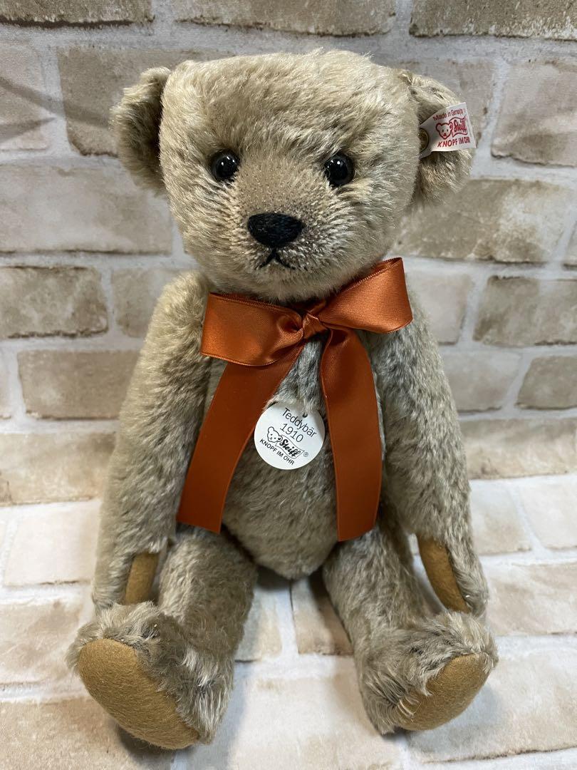 

[USED] Steiff 1910 Teddy Bear Replica, Limited to 50 in Japan, Wooden Box