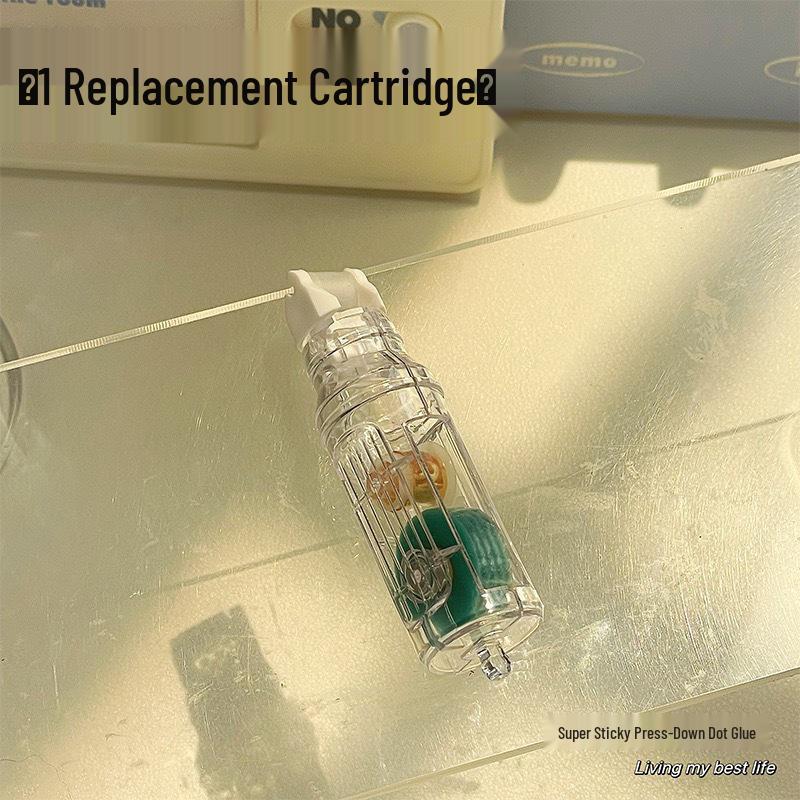 Pen-Style Click-Action Glue with Replaceable Core and Strong Adhesive Diamond Dot Particles