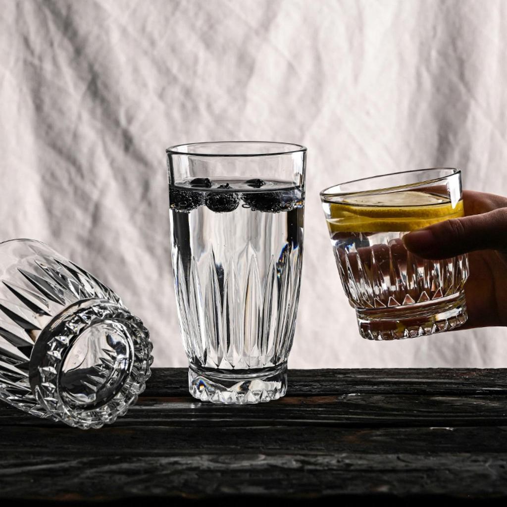 Libi Retro Engraved Whiskey and Cocktail Glass