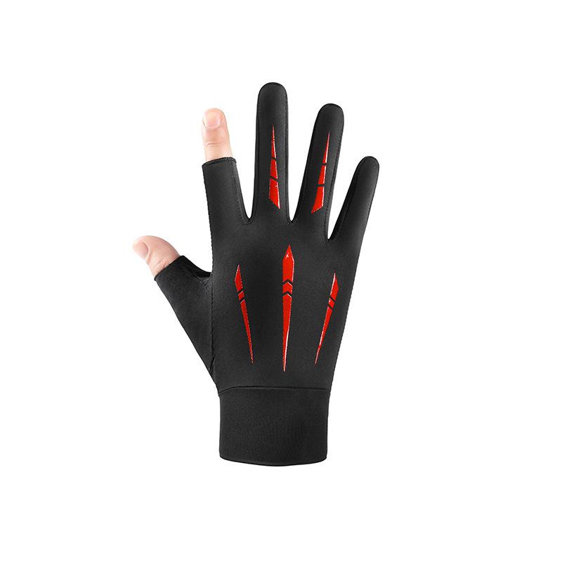 Fishing Gloves with Missing Fingers and Half Fingers, Cool Sunshade Gloves, Breathable Sports Fitness Cycling Gloves, Express Quick-drying Gloves