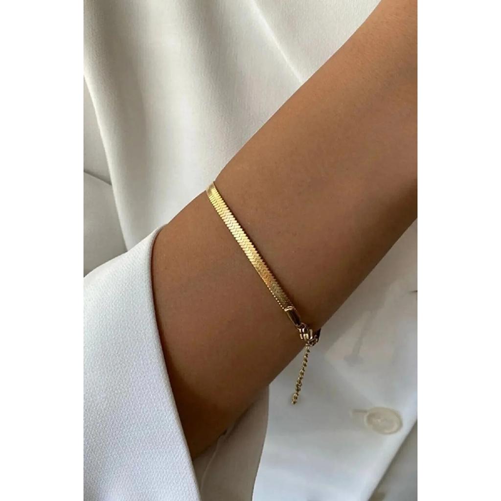 Unisex Tarnish Stainless Steel 2-piece Flat Italian Friendship Lover Couple Bracelet