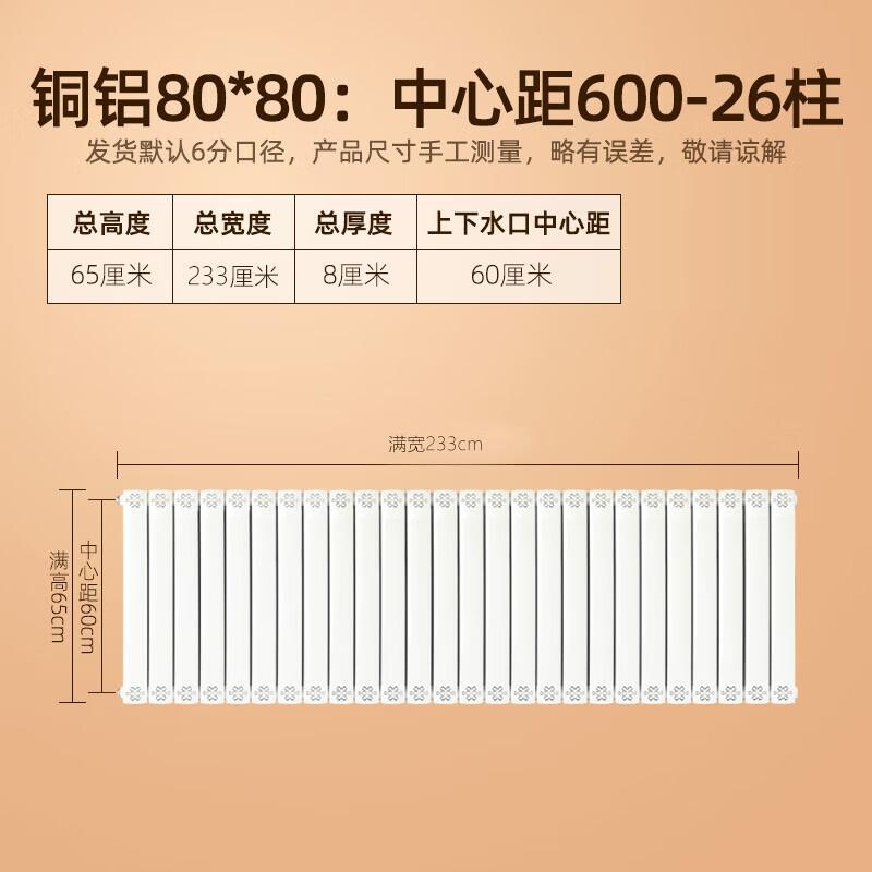Moeller 80x80 Copper-Aluminum Hydronic Radiator