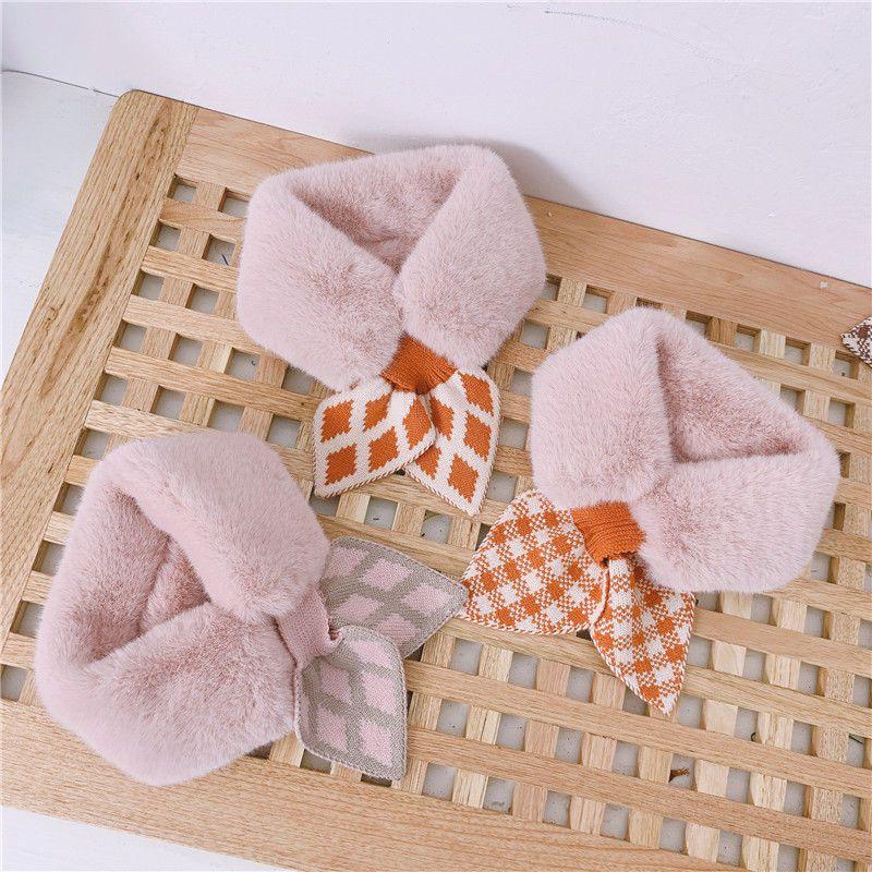 Warm Knitted Scarf for Kids: Solid Color Plush Neck Warmer for Boys & Girls, Ages Small To Medium.