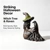 Dark Home Halloween Accent Bird Figure Crafted Display Piece for Shelf Entry Console Hall Table Styling Indoor Home
